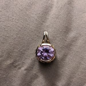 Beautiful purple cz pendant